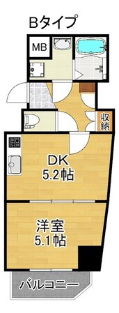 花園町駅 徒歩5分 7階の物件間取画像